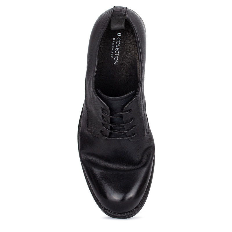 Grey Leather Derbies | TJ Collection